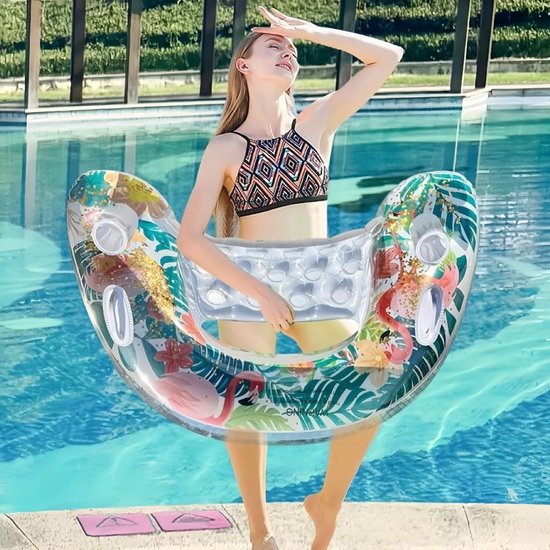 Gonflable Eau Hamac Flottant Lit, Chaise Longue Piscine Flotteur, Chaise de Salon, Drifter