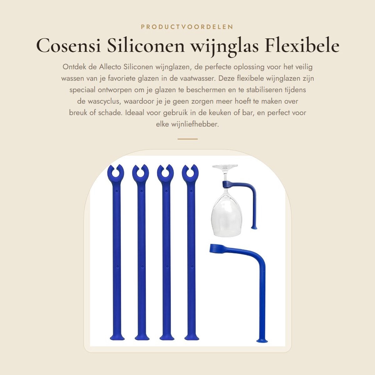 Dailygoods- Siliconen Wijnglas - Flexibel - Vaatwasserbescherming - 4 Stuks - Duurzaam - Veiligheidsfunctie - Glasbescherming