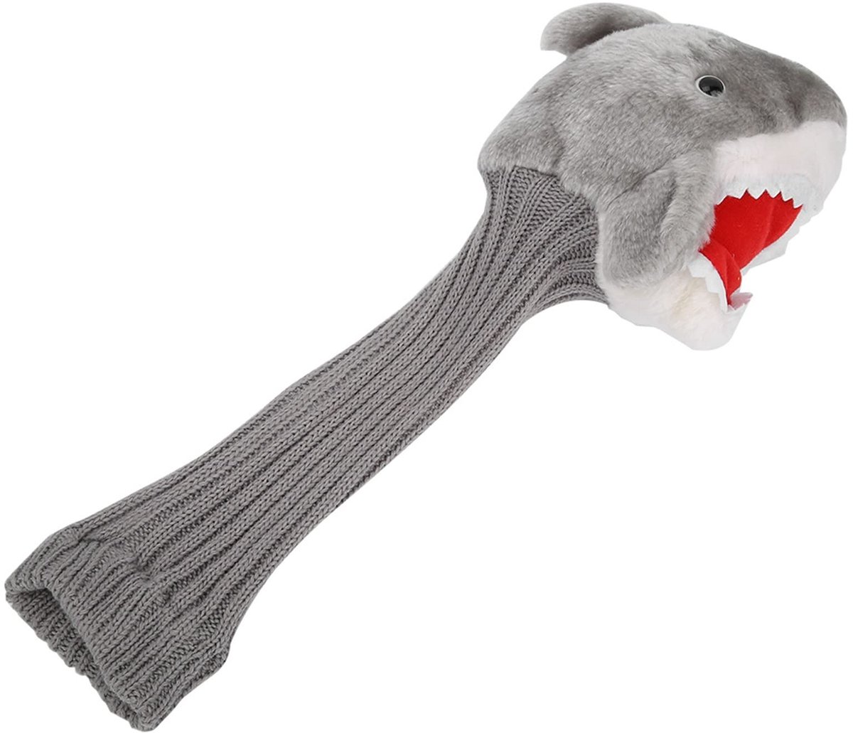 Dailygoods- Driver Headcover Premium Kwaliteit - Shark Hoofd - Universeel Geschikt voor 3/5 Houten Driver - Lichtgewicht - Duurzaam - Beschermt Tegen Krassen - Golfclubhoes