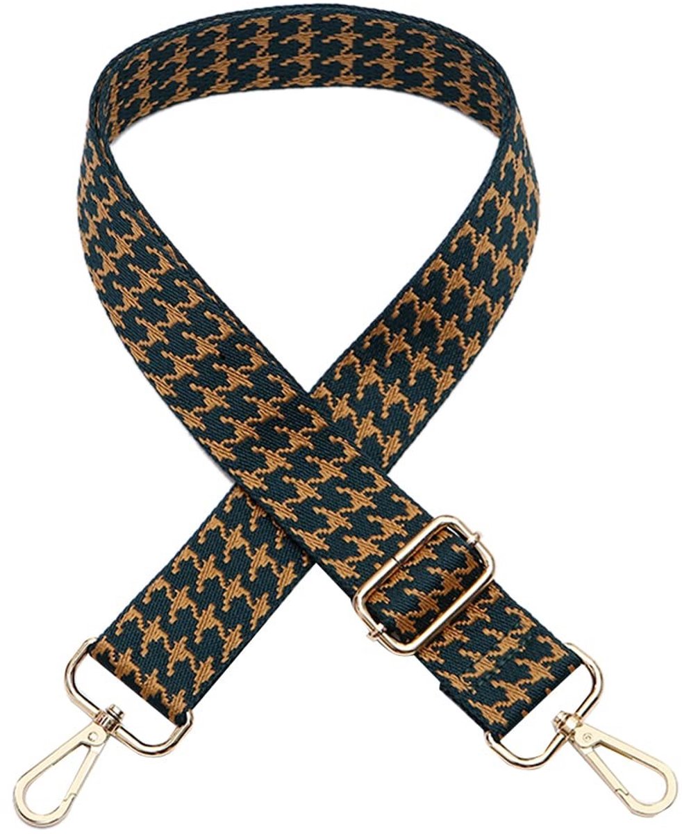 Dailygoods- Schouderriem Verstelbaar 80-140 cm - Tasriem 3,8 cm Breed - Draagriem voor Dames/Heren - Kleurrijk - Comfortabele Schouderbanden