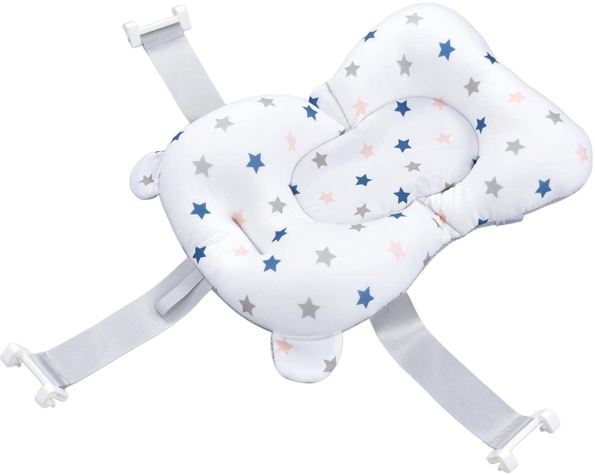 Dailygoods- Babybadkussen Ademend - Drijvend Kussen - Snelle Afvoer - Badaccessoire - Perfect voor Pasgeborenen - Uniek Patroon - Badkussen