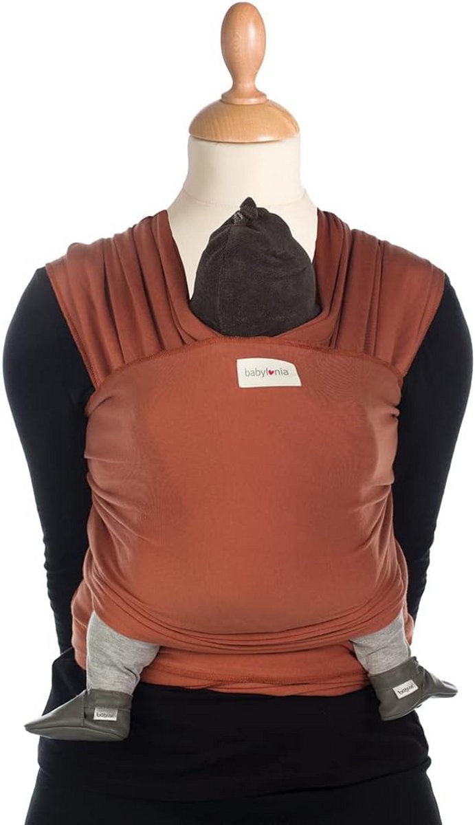Babydrager - Draagdoek - Dicht bij elkaar - Ergonomische M-houding - 500 x 60 cm - Lichtgrijs