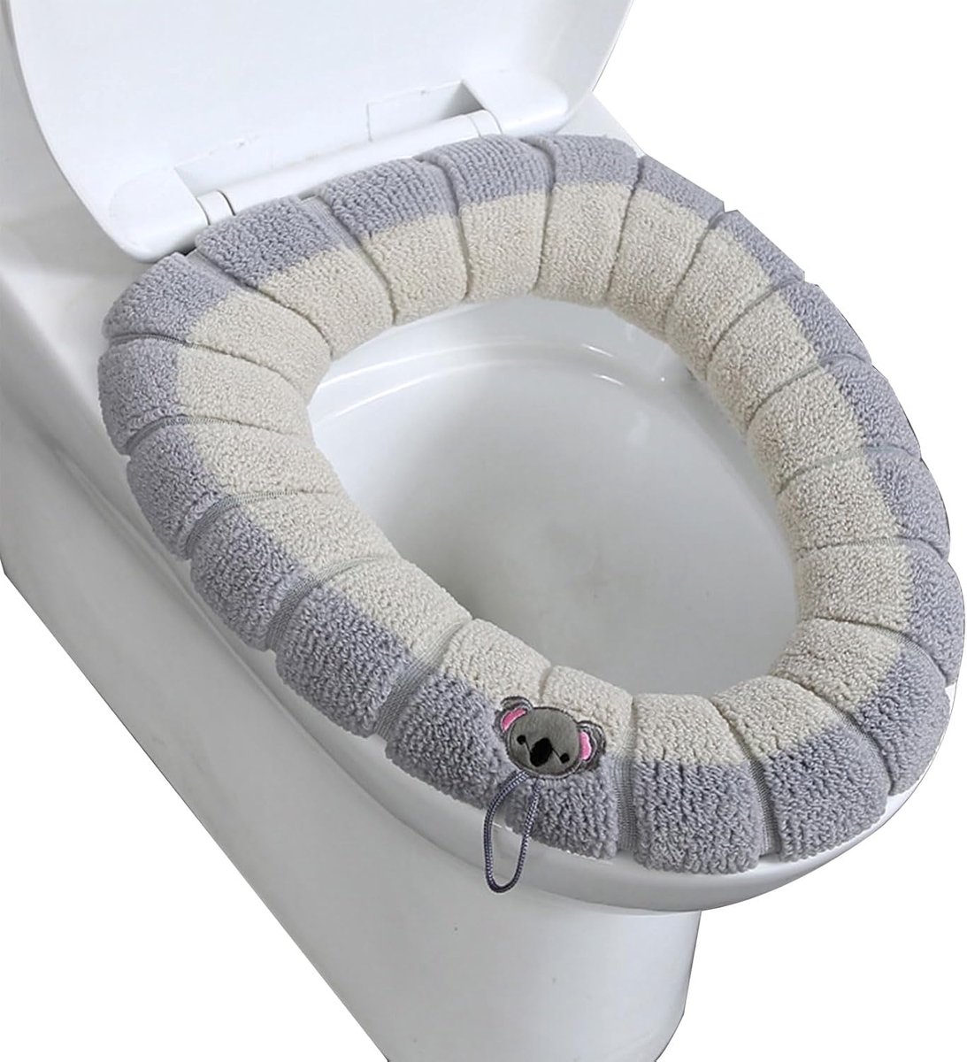 Wc-brilhoes - Toiletdeksel - Comfortabel Zitten - Wasbaar En Zacht - 31 cm - Grijs