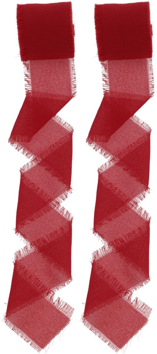 Dailygoods- Cadeaulint 4 cm breed - Decoratief Lint - Geschenkverpakking - 2 Rollen - Duurzaam Polyester - 10 m Lengte - Decoratielint