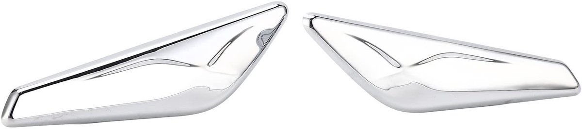Dailygoods- Voorspatbord Vervanging voor X3/X4 - Voorspatbord Chrome Finisher - 2 Stuks - ABS Materiaal - OE 51117338569/51117338570 - Montage 2013-2017 - Spatbordtrim