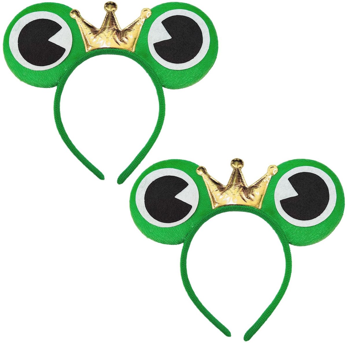 Dailygoods- Hoofdband Kikker - 2 Stuks - Dierenhaaraccessoires - Cosplay/Themafeesten - Halloween/Festival - Leuke Haaraccessoires - Haaraccessoire
