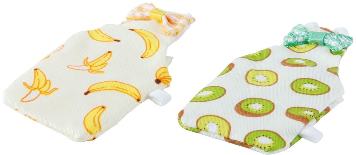 Dailygoods- Vogelluiers 2 Stuks - Ademend - Papegaaienluiers - Vliegende Kleding - Huidvriendelijk - Fruitpatroon - Lichtgewicht - Vogelkleding