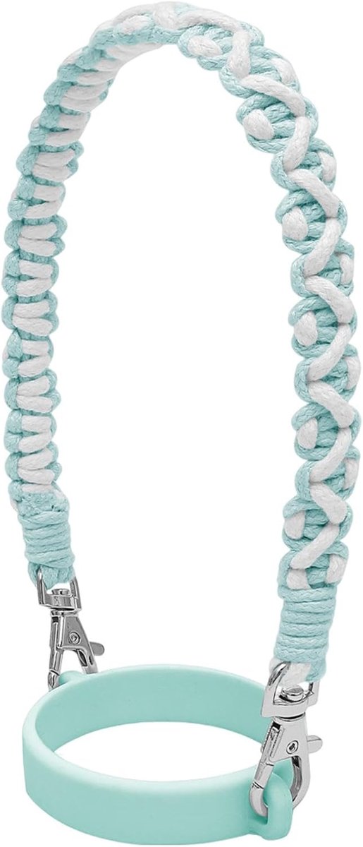 Fles Draagband - Waterfles Lus - Buitenactiviteiten - Versterkte Constructie - 20 cm - Cyaanblauw
