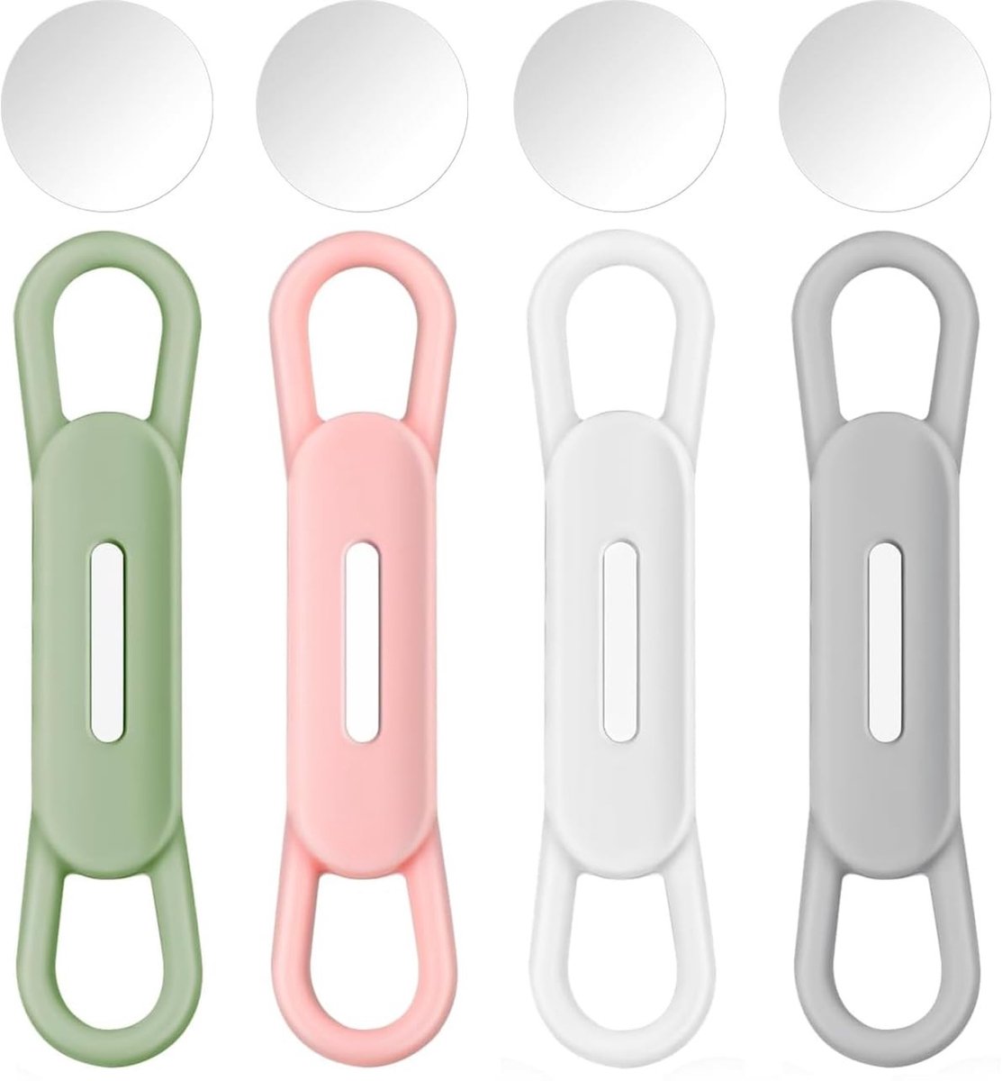 Dailygoods- Pennenhouder Magnetisch - 4 Stuks - Silicone - Multikleur - Ruimtebesparend - Geschikt voor Bureau/Refrigerator - Pennensteun