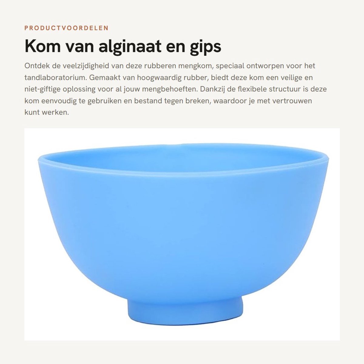 Dailygoods- Mengkom Flexibel - Rubber - Antiaanbaklaag - Duurzaam - Lichtgewicht - Voor Tandheelkunde