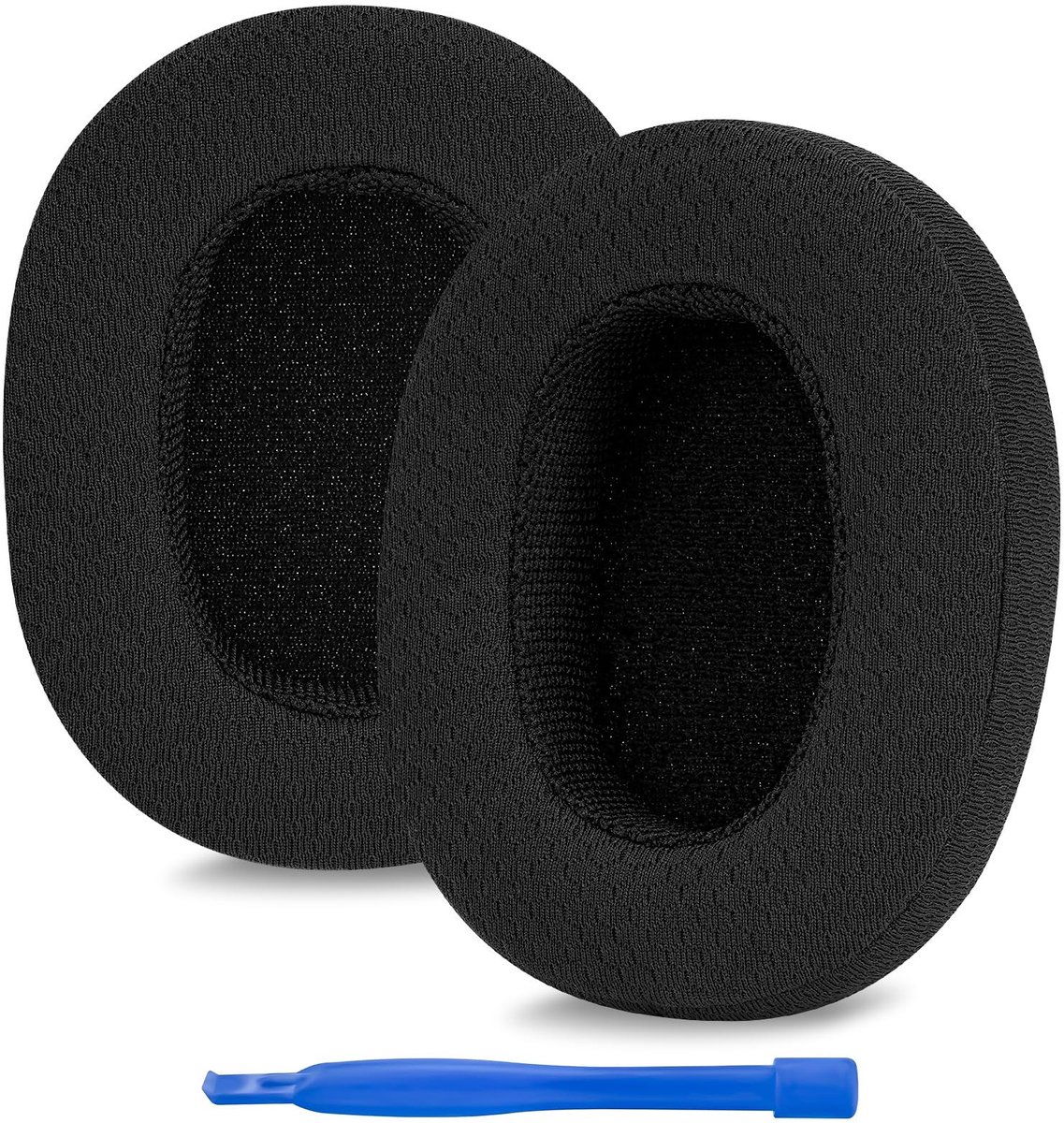 Dailygoods - Vervangende oorkussens - Oorkussen voor hoofdtelefoon - Mesh stof - Zwart - Comfortabel en duurzaam - Geschikt voor Crusher en Hesh modellen