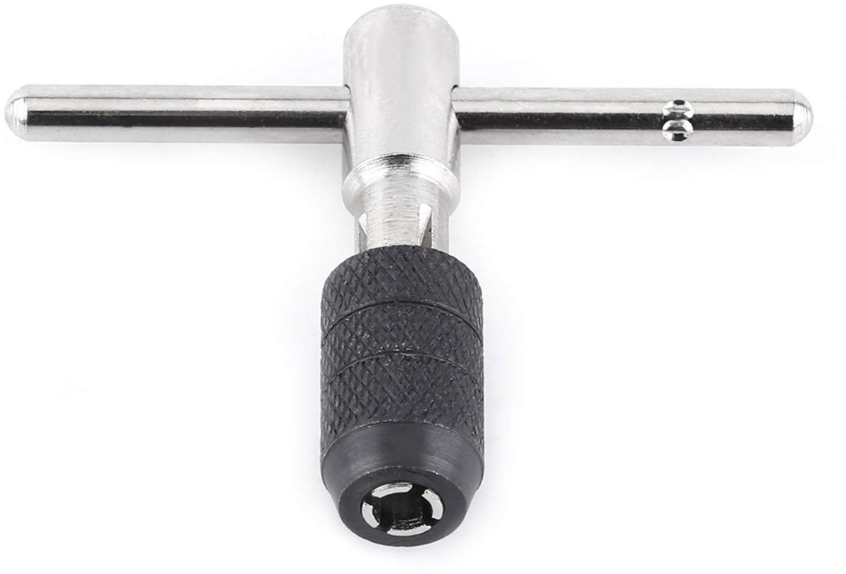 Dailygoods- Tapwrench T-vormig ontwerp - 9-delige set - HSS tapsleutel - Schroefdraadboren - Spiraalboren - Hoogwaardig lagerstaal