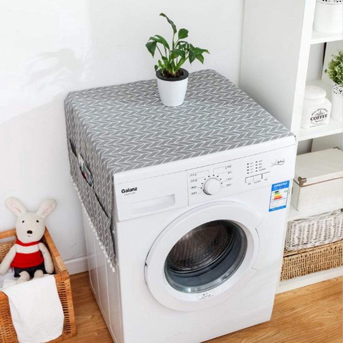 Allecto - Stofkap Koelkast - Wasmachine Katoen - Ademend en