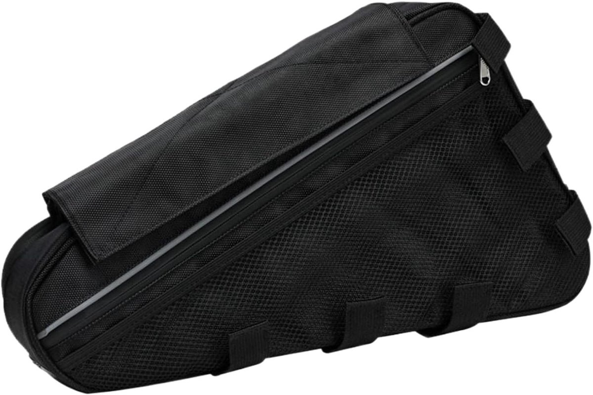 Generico Fietsbovenbuistas, multifunctionele tas van nylon voor mountainbikes, lichte en veelzijdige fietstas voor mobiele telefoons, gereedschappen en batterijen
