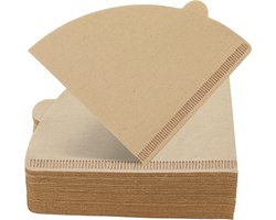 100 Pieces Koffiefilters - Filter 02 - Koffiepapieren Filters - Filterzakken voor Handfilter - Koffiemaker (Primaire Kleuren)