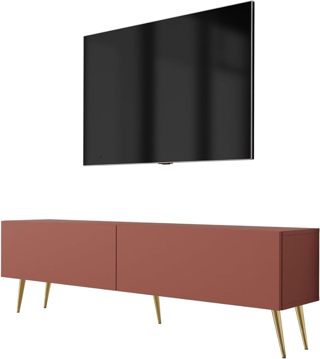 TV meubel - Dressoir mediakast - Media opslag - Push-to-open systeem - 140 x 52 x 32 cm