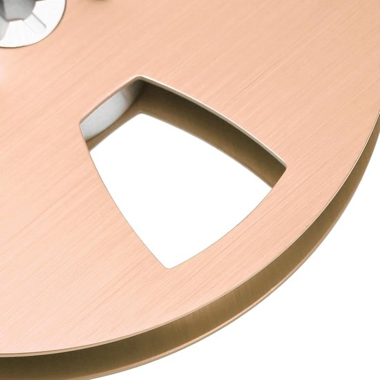Lege Tapespoel - Spoel voor Bandrecorder - Geluidsopname Verbeteren - Luchtvaartaluminium Constructie - 5 Inch Diameter - Goud van Merkloos — afbeelding 2