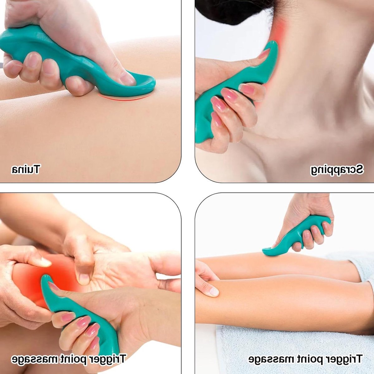 Massage Set - Spierontspanning Tools - Zelfmassage Voor Lichaam - Ergonomisch Ontwerp - Set Van 3 - Niet Gespecificeerd