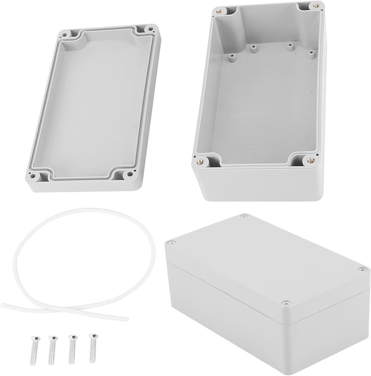 Aansluitdoos Waterbestendig - Elektrisch Projectdoos - Buiten Elektra - Stof- en Waterdicht IP65 - 158x90x60mm - Wit