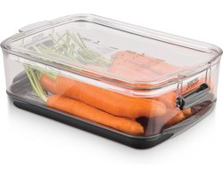 ProKeeper Produce Container - Voedselbewaarder Vershouder - Groente Bewaren - Stay Fresh Ventilatiesysteem - 3 Quart - Kleurloos