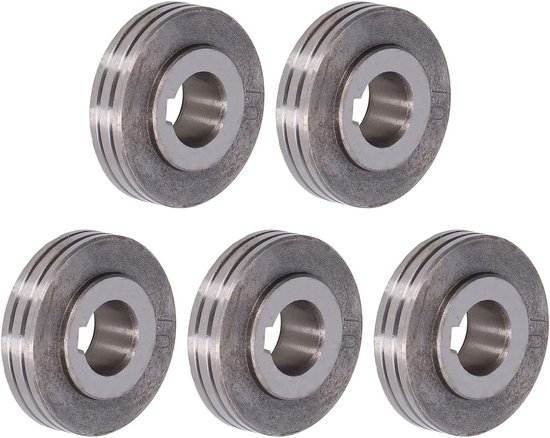Lasser draadaanvoerrol, 5-delige set met 0,8 mm en 1,0 mm groefbreedte, duurzaam lager stalen geleidewiel voor OTC-lasmachine — afbeelding 5