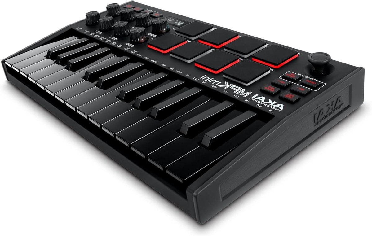 MIDI Keyboard Controller - Muziek Productie - Beat Maken - NKS Integratie - 25 Toetsen - Zwart