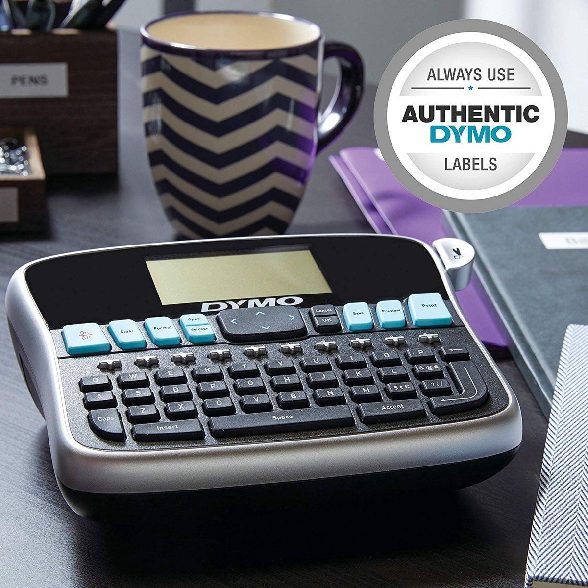 DYMO desktoplabelprinter | LabelManager 360D herlaadbare handheld labelmaker | QWERTZ-toetsenbord | Gebruiksvriendelijke, Smart-One-Touch-toetsen en groot scherm | voor organisatie thuis en op kantoor thumbnail 5