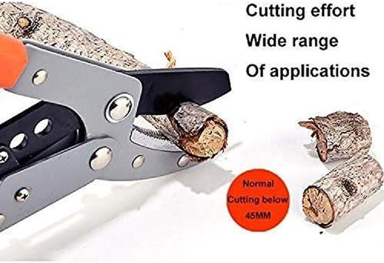 Telescopische Snoeischaar - Uitschuifbare Tuinschaar - Takken Snoeien - Smart Cutting Systeem - 48-75 cm - Grijs — afbeelding 3
