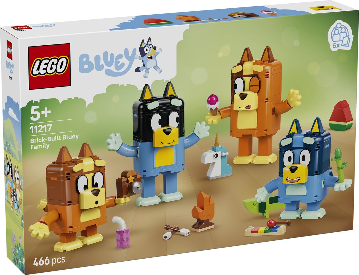 LEGO Bluey Bouwbare Figuren van Bluey en Haar Familie Bouwpakket voor Kinderen 11217 – foto 5
