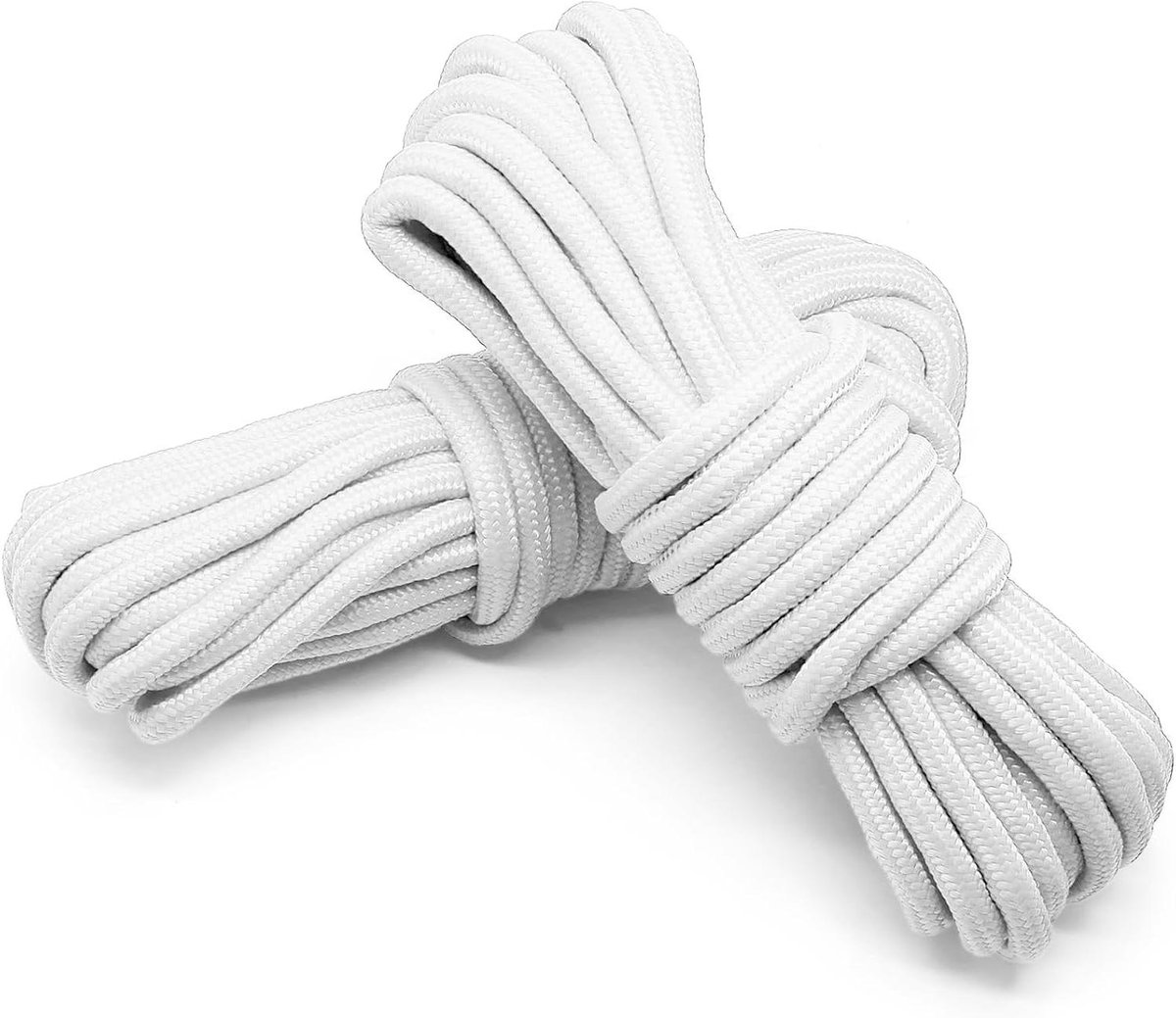 Nylon Touw - Stevig Koord - Kamperen Waslijn - UV Bestendig - 2x 10 Meter - Wit