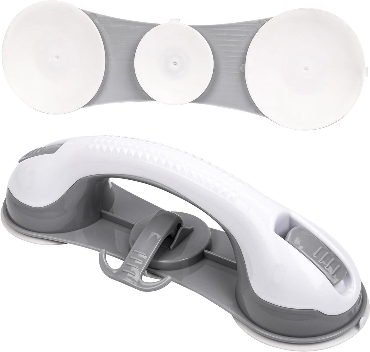 Grijpstangen set - Zuignap handgrepen - Veiligheid thuis - Snelle installatie - 2 stuks - Wit