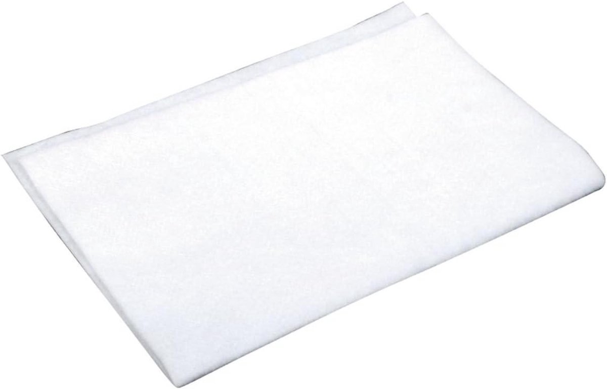 Universeel Microfilter - Stofzuigerfilter - Stofzuigen - Op maat te knippen - 255 x 190 mm - Wit