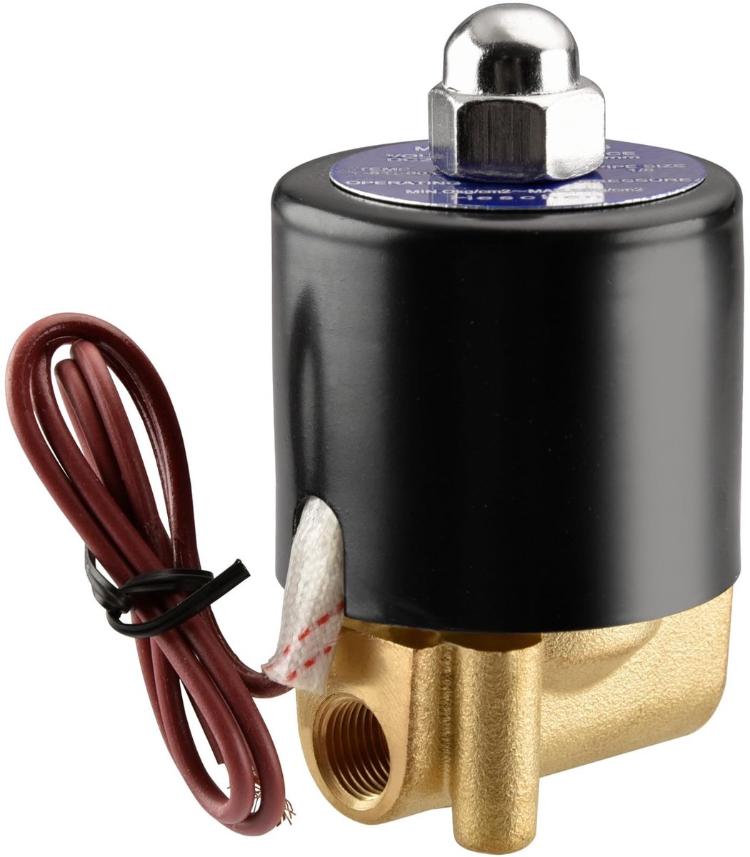 IMstore - Solenoidklep - Waterafsluiter - 1/8 Inch - Directe Actie - Normaal Gesloten - 24V DC - Voor Automatisering - Compact Model