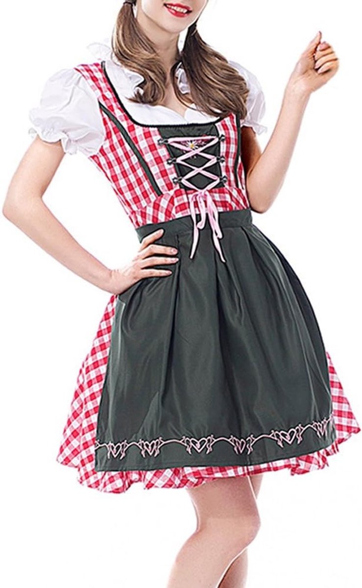 Bavariaans Biermeisje Kostuum voor Volwassenen - Perfect voor Oktoberfest en Feestjes