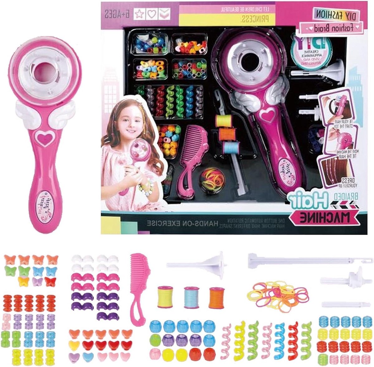 Haarvlechtmachine - Automatische vlechter - Haar Stijlen - Verborgen veiligheidsmechanisme - 38555 g - Niet gespecificeerd