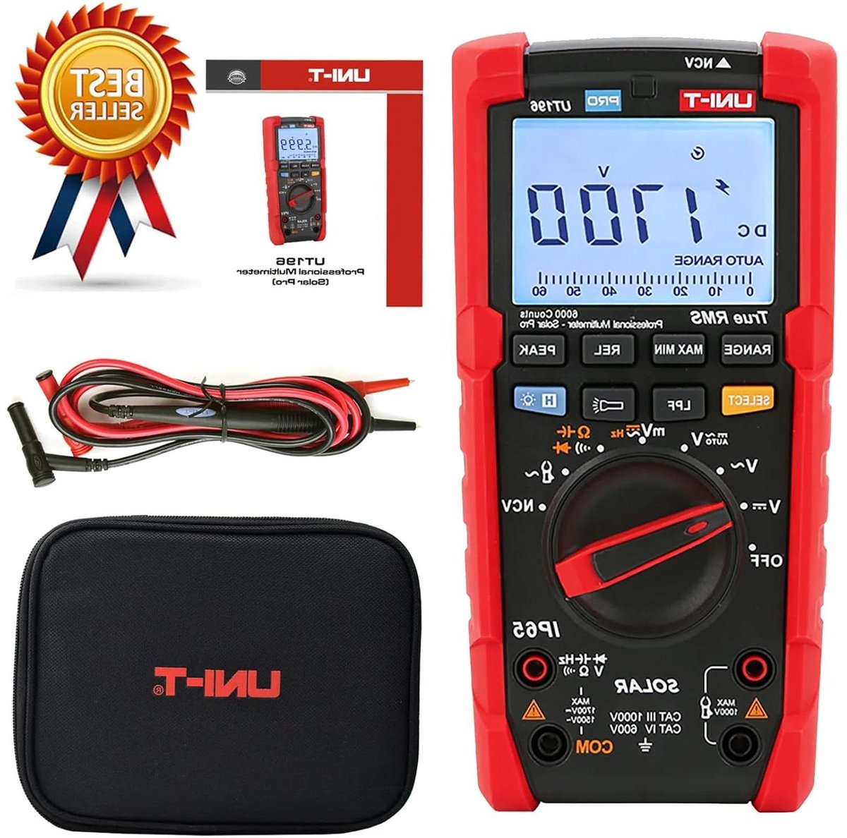 Digitale Multimeter - Spanningstester - Hoge Spanning Meten - True RMS Capaciteit - 1700V DC - Multicolor