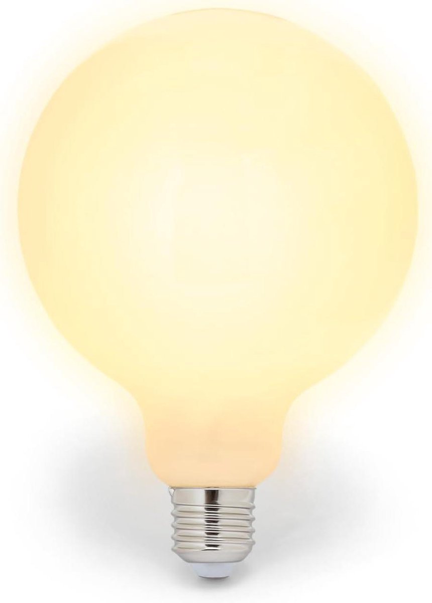 Gloeilamp LED - Decoratieve lamp - Gezellige sfeer - Opalen diffuser - E27 fitting - Wit