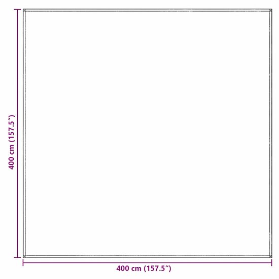 vidaXL - Tenttapijt - Lichtgrijs - 400 - x - 400 - cm - Polyetheen van Vidaxl — afbeelding 3