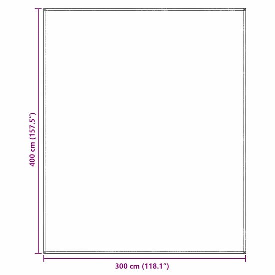 vidaXL - Tenttapijt - Blauw - en - Grijs - 400 - × - 300 - cm - Polyetheen van Vidaxl — afbeelding 2