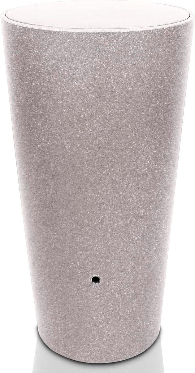 Regenton 210 liter - Waterton Regenwatertank - Tuin Bewateren - Vorstbestendig Kunststof - Diameter 60cm Hoogte 110cm - Beige