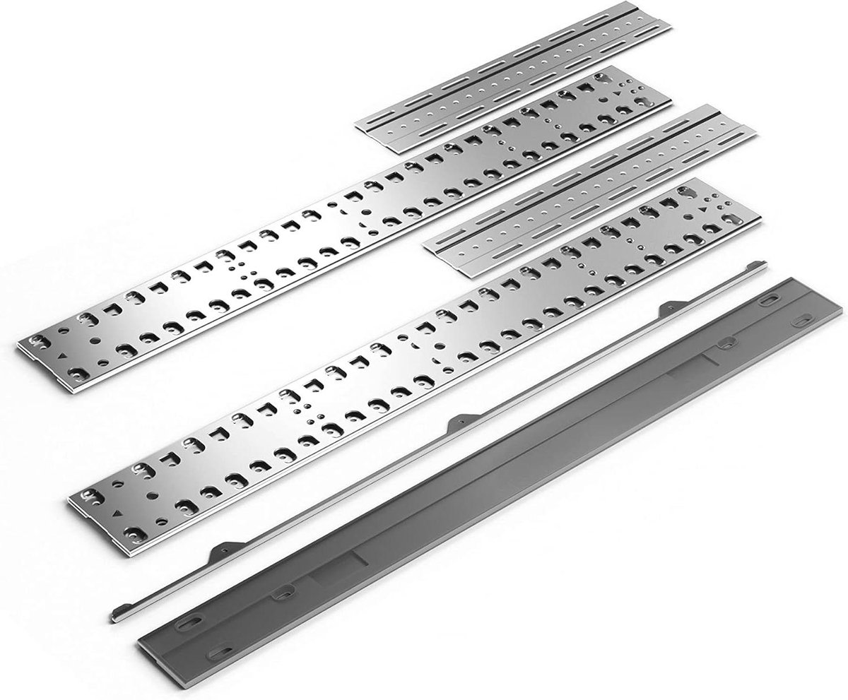 Vaatwasser Rail - Frontbevestiging - Keuken Installatie - Voor Gedeelde Fronten - 64 cm - Zilver