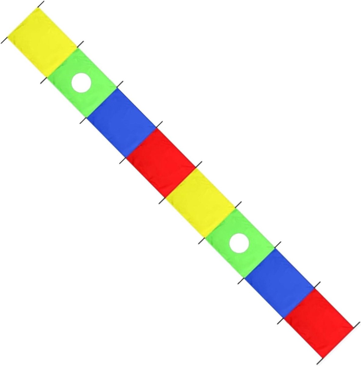 Speel Parachute - Groepsspel Parachute - Buiten Coöperatiespel - Stevig Materiaal - 540x90cm - Regenboog