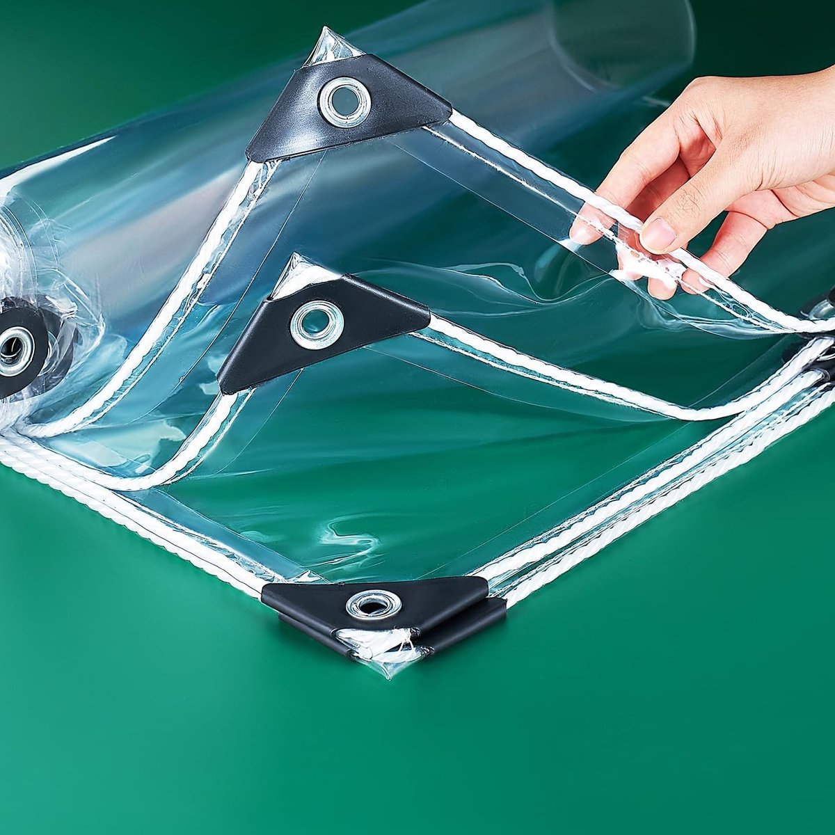 Waterdicht Dekzeil - Transparant Zeil - Outdoor Bescherming - Versterkte Oogjes - 2 x 3 Meter - Transparant