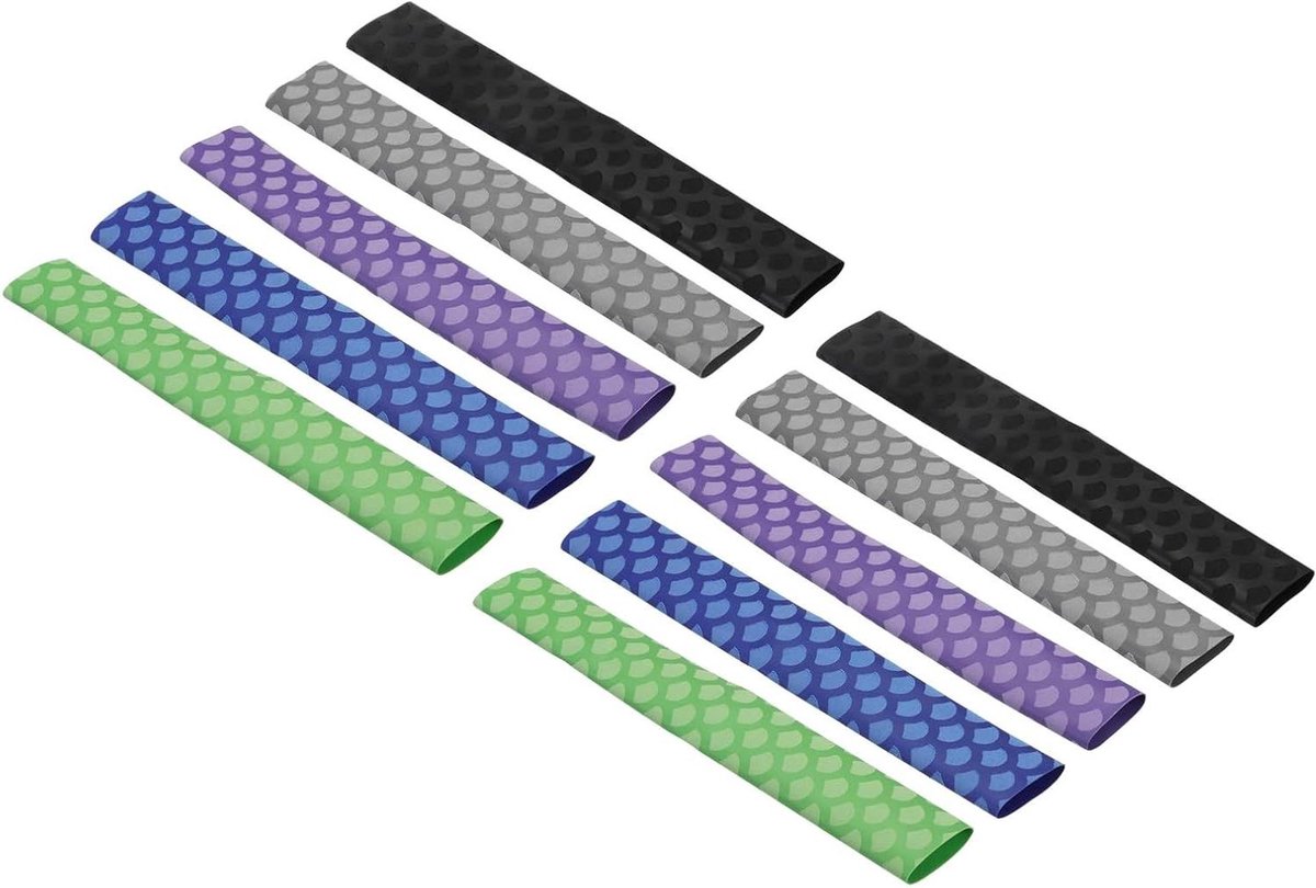 Drumstok Handgrepen - Antislip Hulzen - Muziek Uitoefenen - Verbeterde Grip - 10 Stuks - Zwart