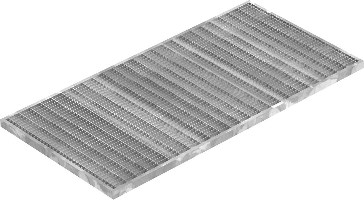 Gegalvaniseerd rooster - Afdek rooster - Buiten toepassen - Roestwerende coating - 390x790x20 mm - Zilverkleurig