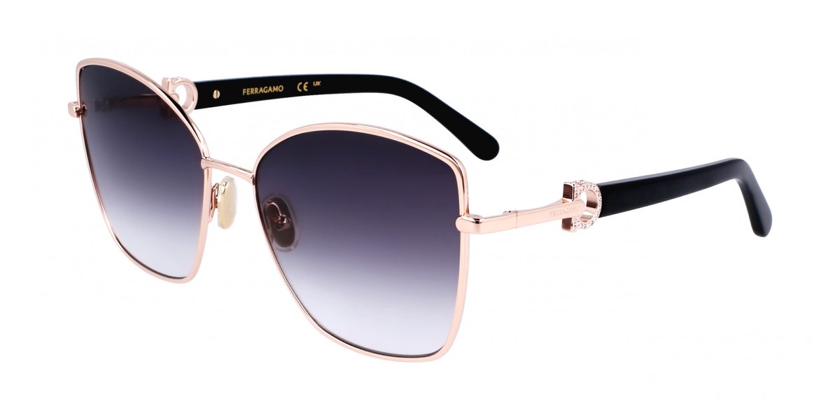 Ferragamo SF312SR Rose gold/grey gradient 60/18/140 WOMAN Zonnebrillen
