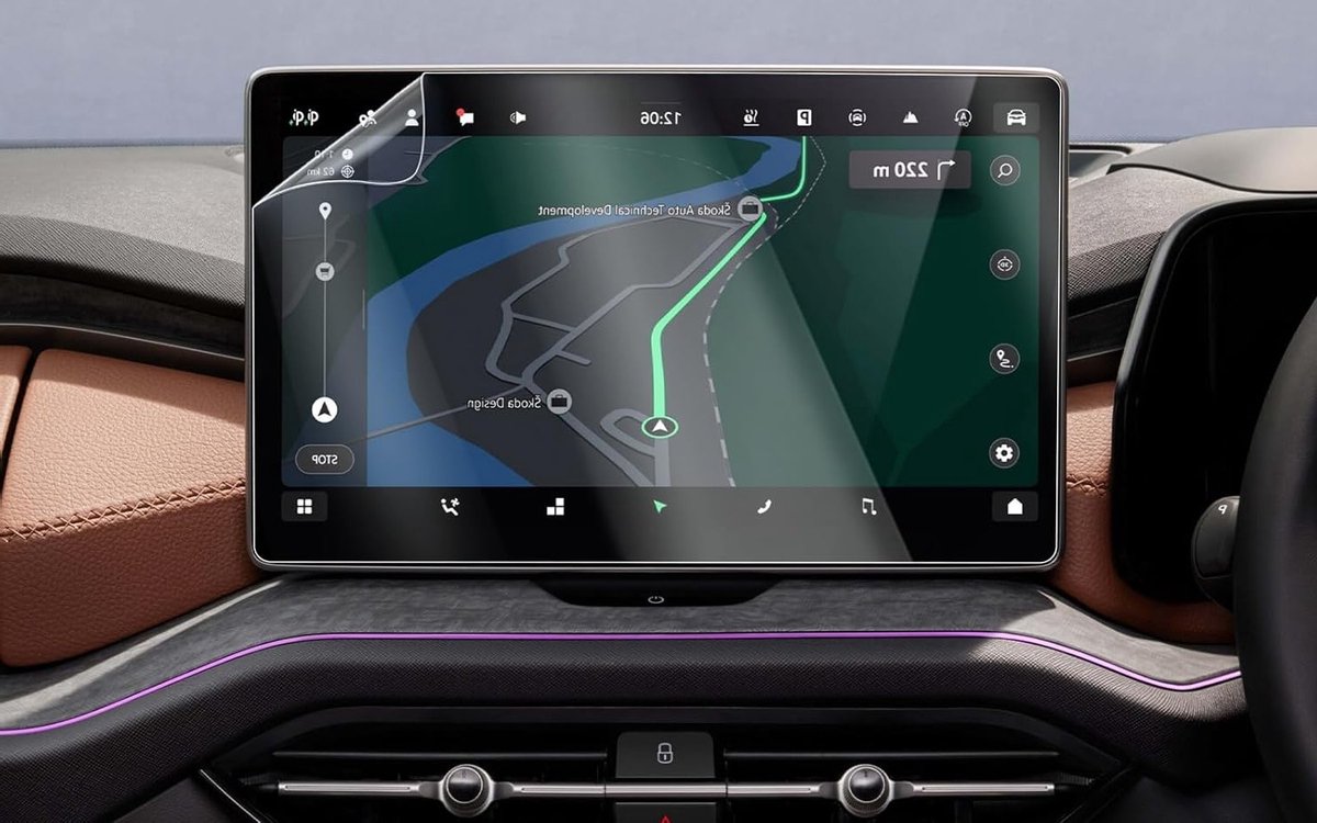 Navigatiefolie voor Skoda Octavia MK4 Combi Balance Sportline RS - 13 inch Infotainment Display, Nano Beschermfolie, 6H Krasbestendig, 2 Stuks, Ideaal voor Bescherming en Verbetering van Navigatie