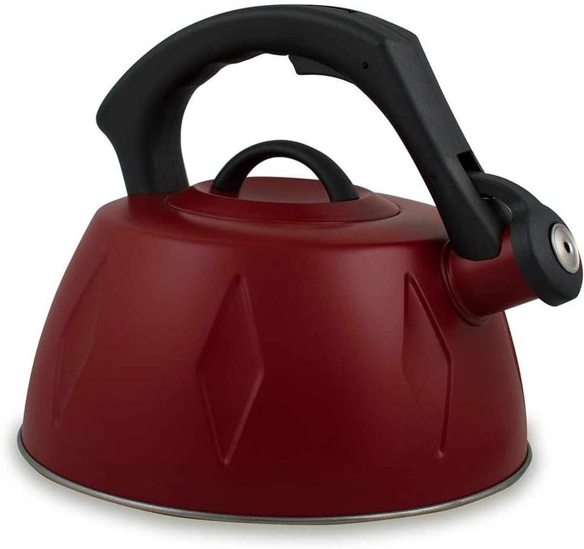 Waterketel Fluitketel - Theeketel Kookketel - Water Koken - Matte Afwerking - 3 Liter - Rood