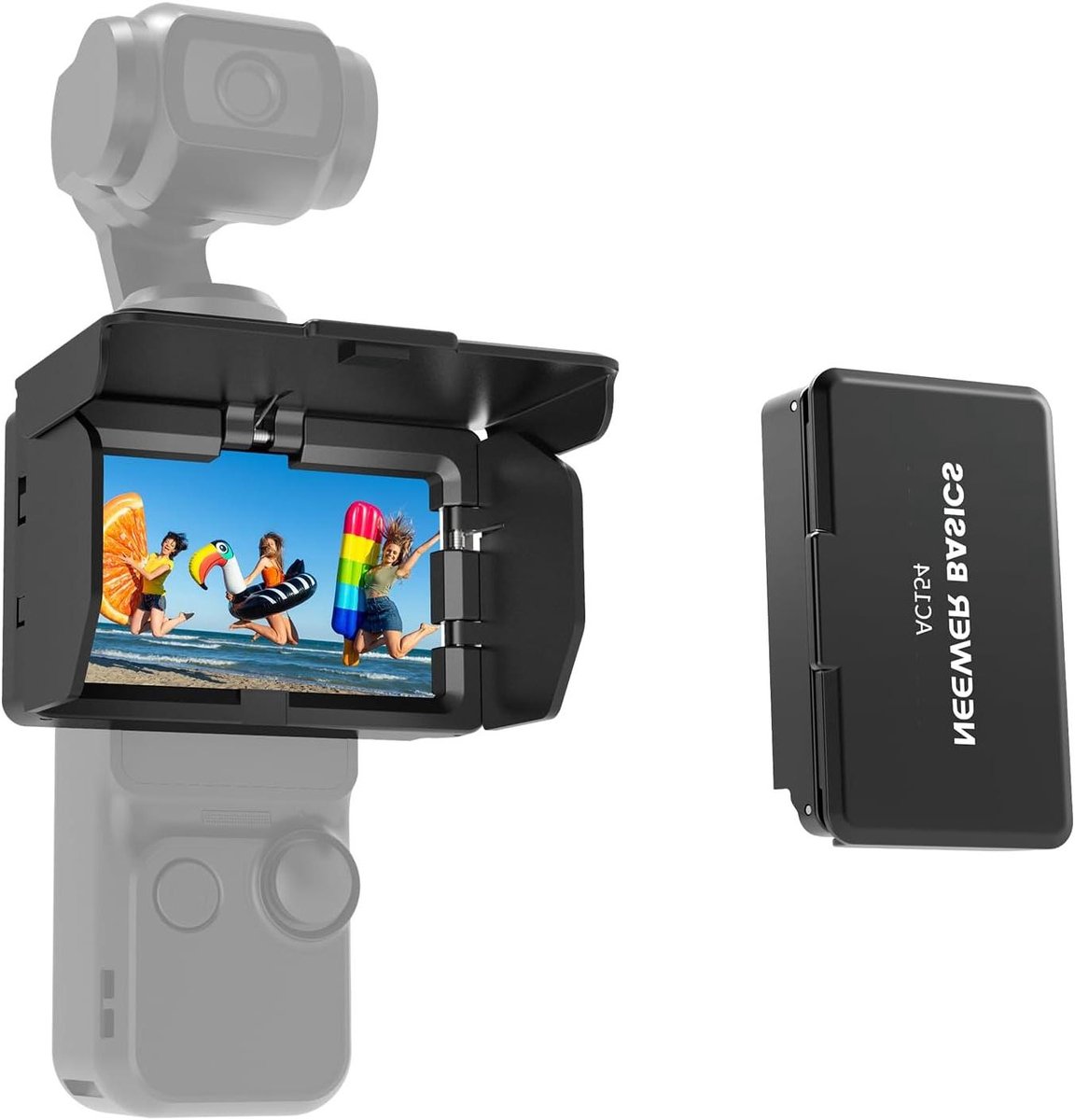 Scherm zonnescherm - Zonnekap camera - Outdoor filmen - 3-zijdig anti-schittering - N.v.t. - Zwart