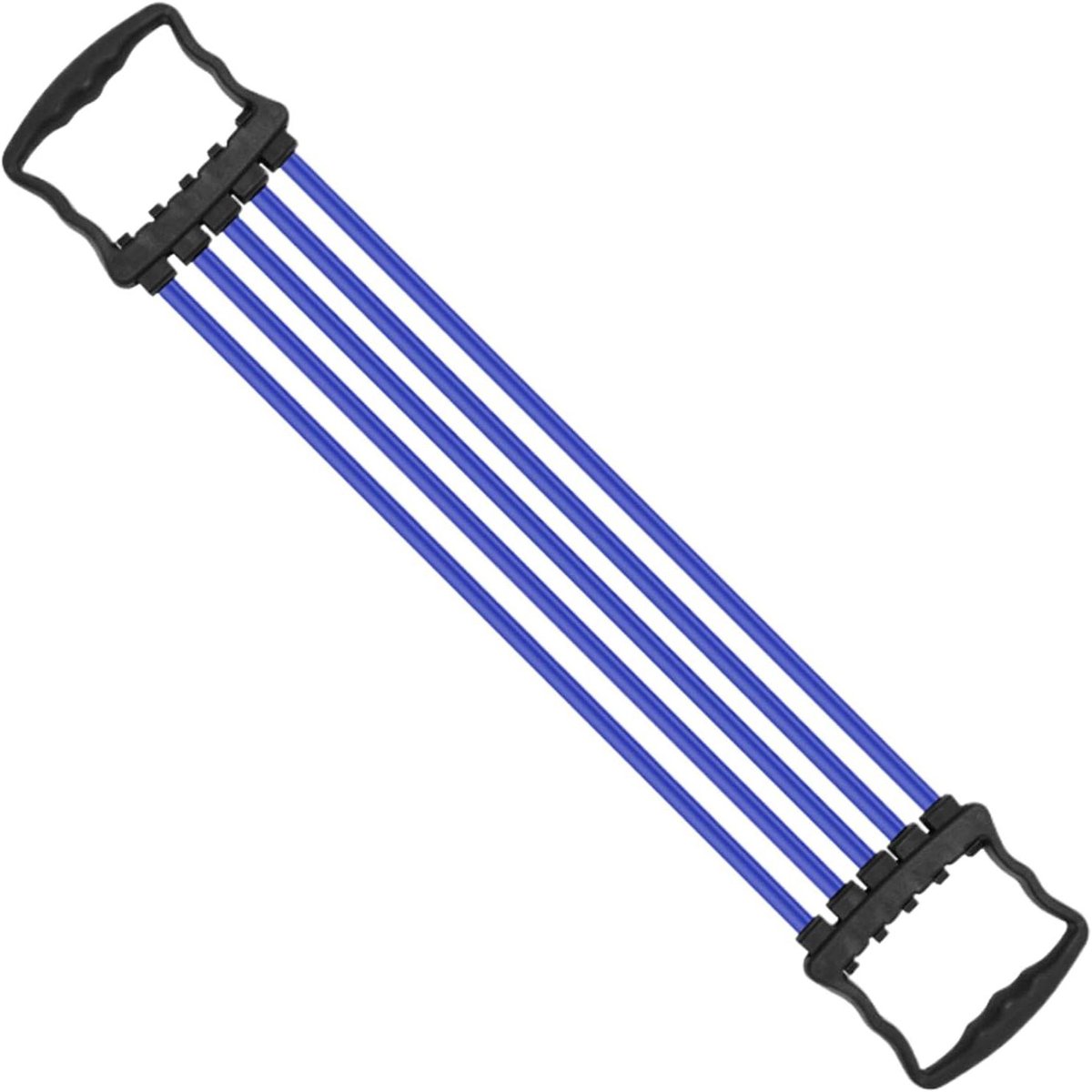 Borst Expander - Fitness Puller Stretcher - Gespierde Borst Trainen - 5 Verstelbare Riemen - 72 x 11 cm - Blauw
